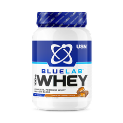 Image 1 for Blue Lab Whey Premium Protein Powder Chocolate Caramel 908g