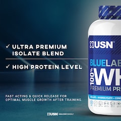 USN Blue Lab Whey Premium Protein Powder Strawberry 908g