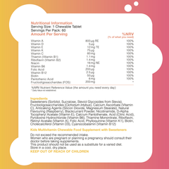 Image 5 for Pro-Ven Kids Multivitamins Raspberry Flavour 60 Tablets