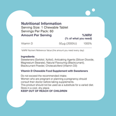 Image 5 for Pro-Ven Vitamin D High Strength 60 Chewable Tablets