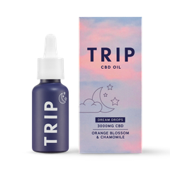 Image 1 for Trip Dream Drops 3000mg CBD Oil Orange Flavour 30g