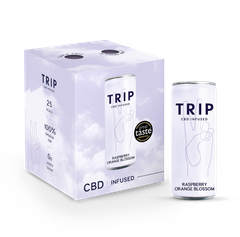 Image 1 for CBD Drinks Raspberry Orange Blossom 25 mg 4 x 250 ml