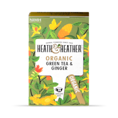 Organic Green Tea with Ginger 20 Tea Bags