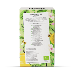 Image 2 for Organic Green Tea with Manuka 20 Tea Bags