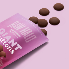 Image 3 for Organic Vegan Giant Chocolate Buttons Mylk & Hazelnut 90g