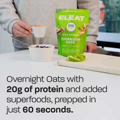 Image 2 for ELEAT High Protein Overnight Oats Apple & Cinnamon 400g