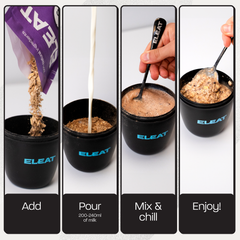 Image 5 for ELEAT High Protein Overnight Oats Apple & Cinnamon 400g