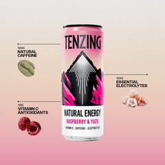 Image 2 for Natural Energy Drink Raspberry & Yuzu 330ml