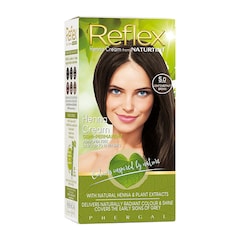 Reflex Semi-Permanent Henna Cream Hair Colour 5.0 (Light Chestnut Brown)