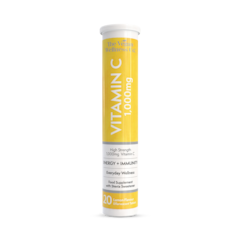 Image 1 for High Strength 1,000Mg Vitamin C 20 Lemon Flavour Effervescent Tablets