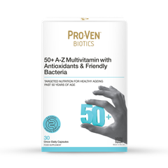 Image 1 for Pro-Ven Biotics 50+ A-Z Multivitamin With Antioxidants & Friendly Bacteria 30 Capsules