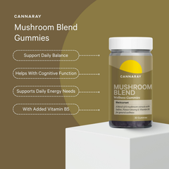 Image 2 for Mushroom Blend Blackcurrant Flavour 30 Gummies