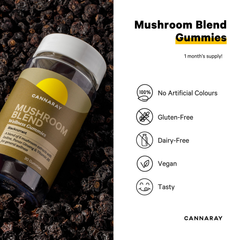 Image 4 for Mushroom Blend Blackcurrant Flavour 30 Gummies