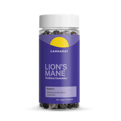Image 1 for Lions Mane Blueberry Flavour 60 Gummies 1000mg