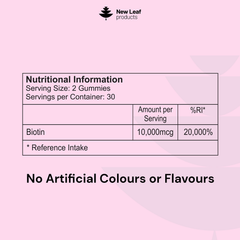 Image 3 for Biotin Vitamin B7 60 Gummies