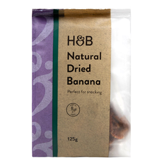 Image 1 for Natural Dried Banana 125g