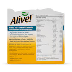 Image 2 for Alive! Men's 50+ Multi-Vitamin 30 Tablets