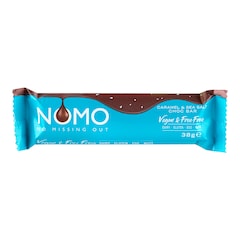 NOMO Vegan Caramel & Sea Salt Choc Bar 38g