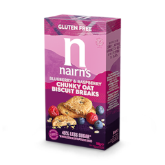 Gluten Free Blueberry & Raspberry Chunky Oat Biscuit Breaks 160g