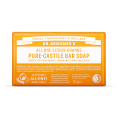 All-One Citrus-Orange Pure-Castile Bar Soap 140g