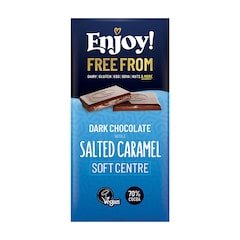 Enjoy! Dark Chocolate with a Salted Caramel Soft Centre 70g