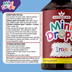 Image 2 for Mini Drops Iron for Infants and Children 50ml
