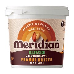 Meridian Organic Peanut Butter Crunchy 1kg