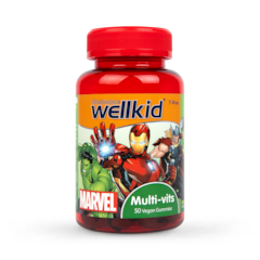 Image 1 for Wellkid Marvel Multi-Vitamin 7-14 years 50 Vegan Soft Jellies