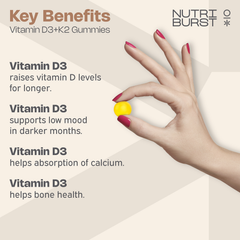 Image 2 for Vitamin D3 + K2 60 Gummies