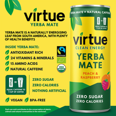 Image 2 for Virtue Yerba Mate Peach & Raspberry 250ml