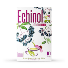 Hot Immune Powdered Drink Mix Elderberry Lemon Flavoured 10 Sachets