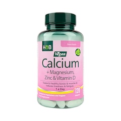 Holland & Barrett Vegan Calcium Magnesium Vitamin D & Zinc 120 Tablets