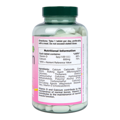 Image 3 for Calcium 600mg & Vit D 240 Tablets