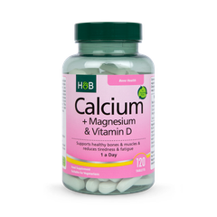 Image 1 for Calcium + Magnesium & Vitamin D 120 Tablets
