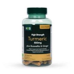 High Strength Turmeric 600mg plus Boswellia & Ginger 90 Capsules