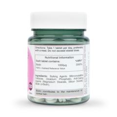Image 3 for Biotin 1000ug 120 Tablets