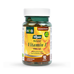 Image 1 for Vegan Natural Vitamin E 400IU 90 Capsules