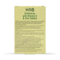 Image 2 for Echinacea with Vitamin C & Zinc 60 Tablets