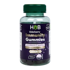 Holland & Barrett Elderberry Immunity Gummies with Vitamin C and Zinc 30 Gummies