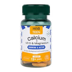 Holland & Barrett Teens Growing & Active Calcium, Vitamin D & Magnesium 30 Tablets