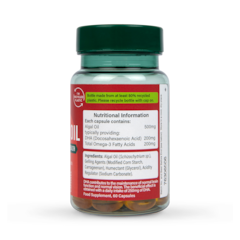 Image 3 for Vegan Omega 3 Oil 500mg 60 Capsules