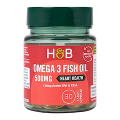 Holland & Barrett Omega 3 Fish Oil 500mg 30 Capsules