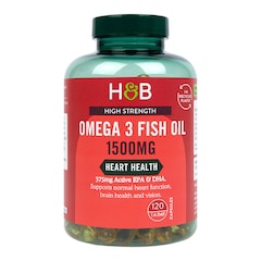 Holland & Barrett Omega 3 Fish Oil 1500mg 120 Capsules