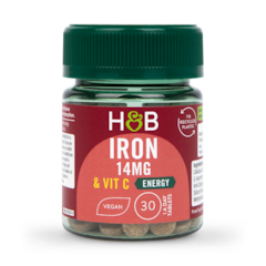 Image 1 for Iron & Vitamin C 14mg 30 Tablets