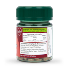 Image 3 for Iron & Vitamin C 14mg 30 Tablets