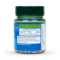 Image 3 for Vitamin B12 + Cyanacobalamin 500ug 120 Tablets