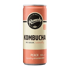 Remedy Kombucha Peach 250ml