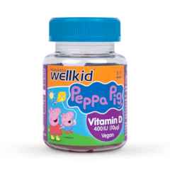 Image 1 for Wellkid Peppa Pig Vitamin D Strawberry Flavour 400iu 30 Jellies