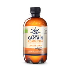 Image 1 for The GUTsy Captain Kombucha Ginger & Lemon Bio-Organic Drink 400ml