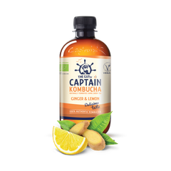 Image 2 for The GUTsy Captain Kombucha Ginger & Lemon Bio-Organic Drink 400ml